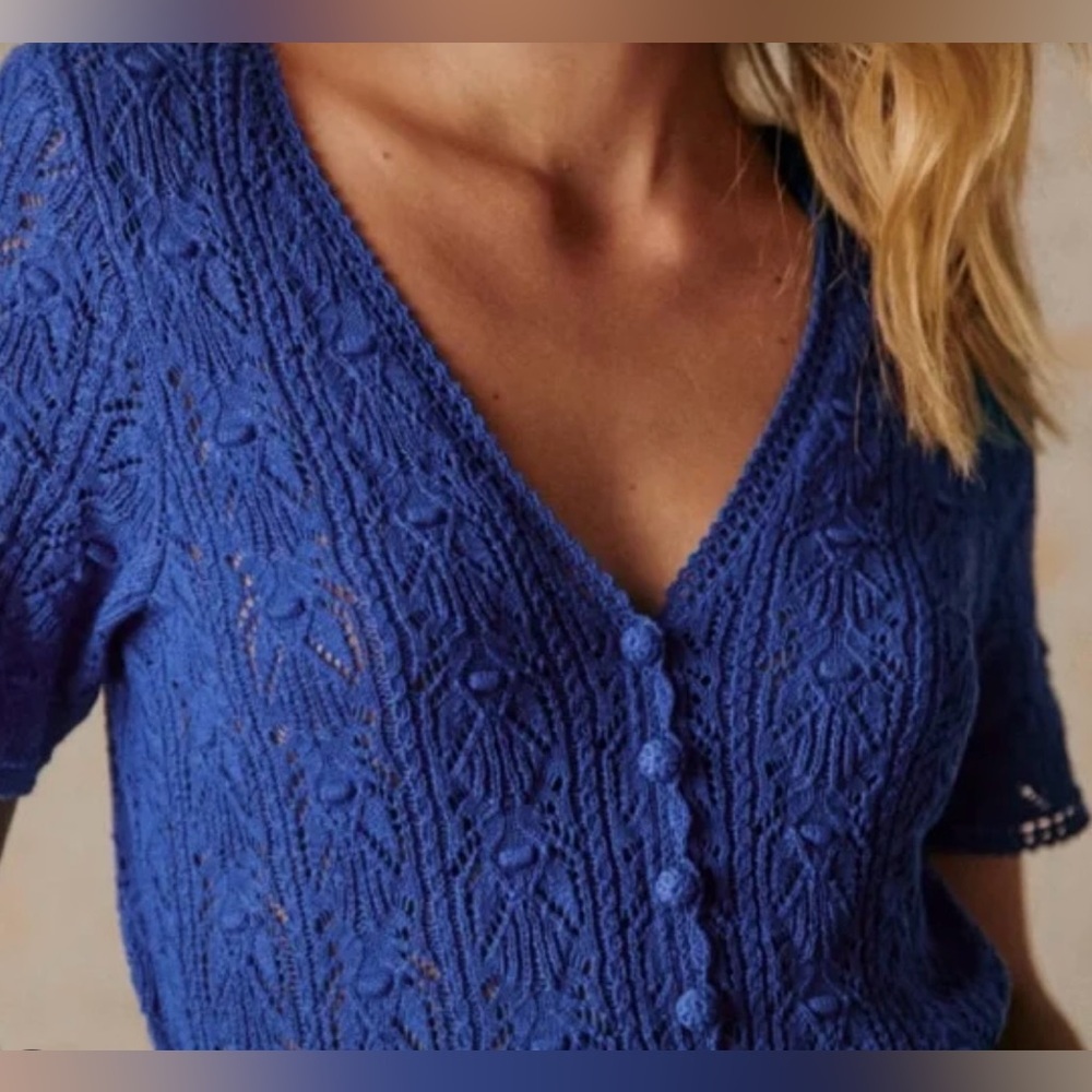 Sézane Cybele Jumper in Electric Blue - Picture 2 of 7